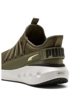 Sneakers verde oliva con suola bianca Puma Softride Carson Fresh