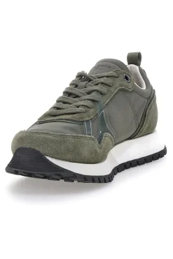Sneakers verdi con inserti scamosciati Pepe Jeans PMS400001
