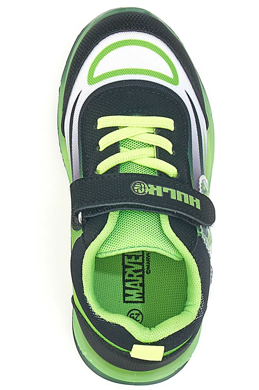 Sneakers Verdi e Nere Con Velcro Avengers Hulk R1010212T