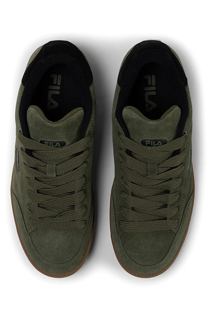 Sneakers verdi in suede con dettagli neri Fila FFM0437