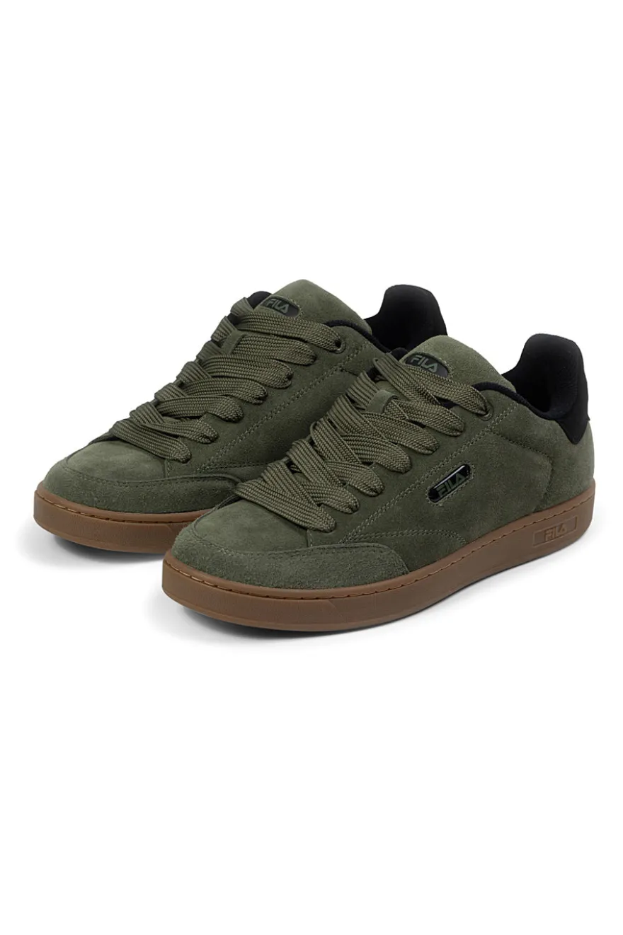 Sneakers verdi in suede con dettagli neri Fila FFM0437