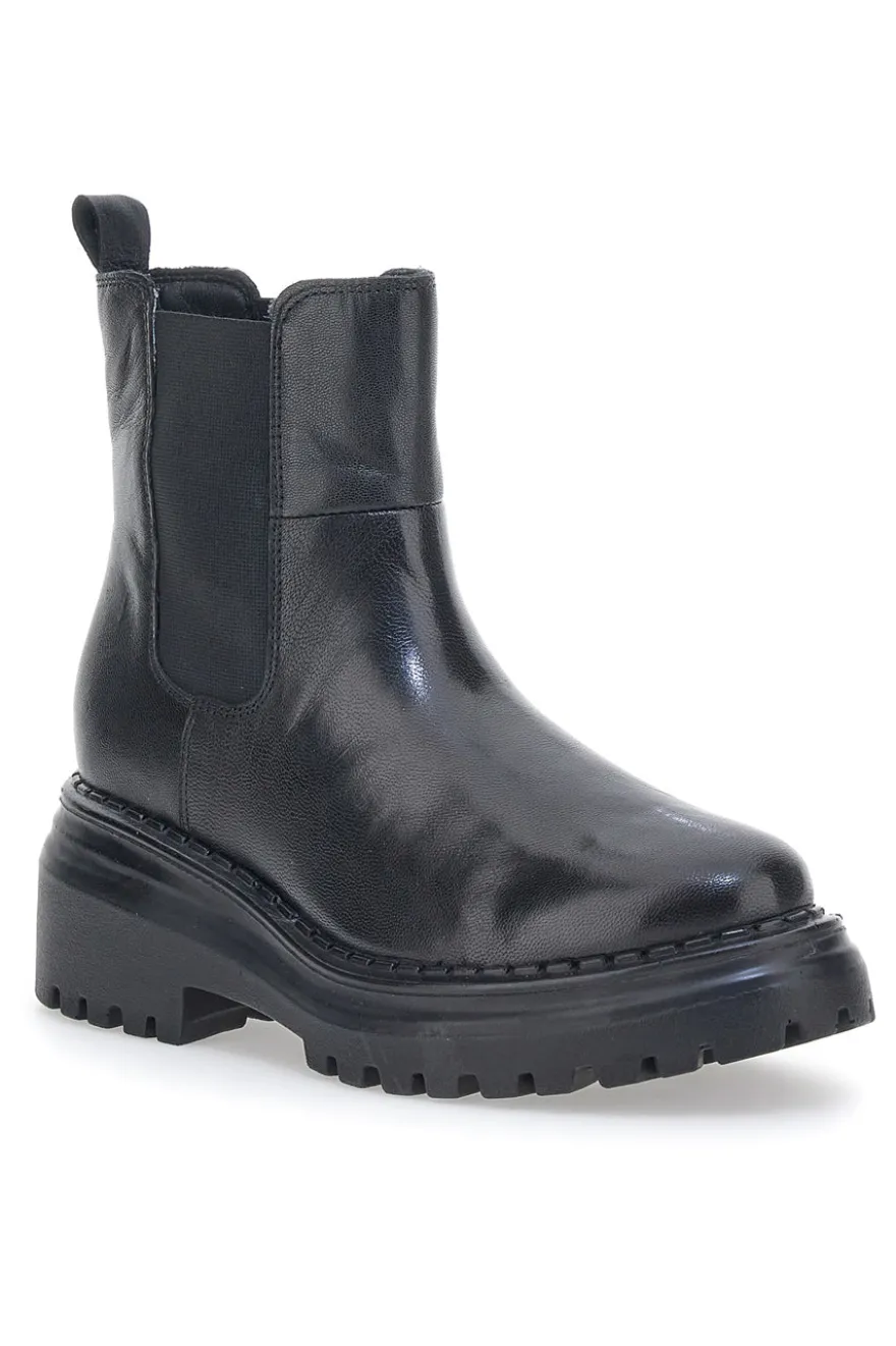 Stivaletti Chelsea Boots Cafe' Cost 4501 Vera Pelle