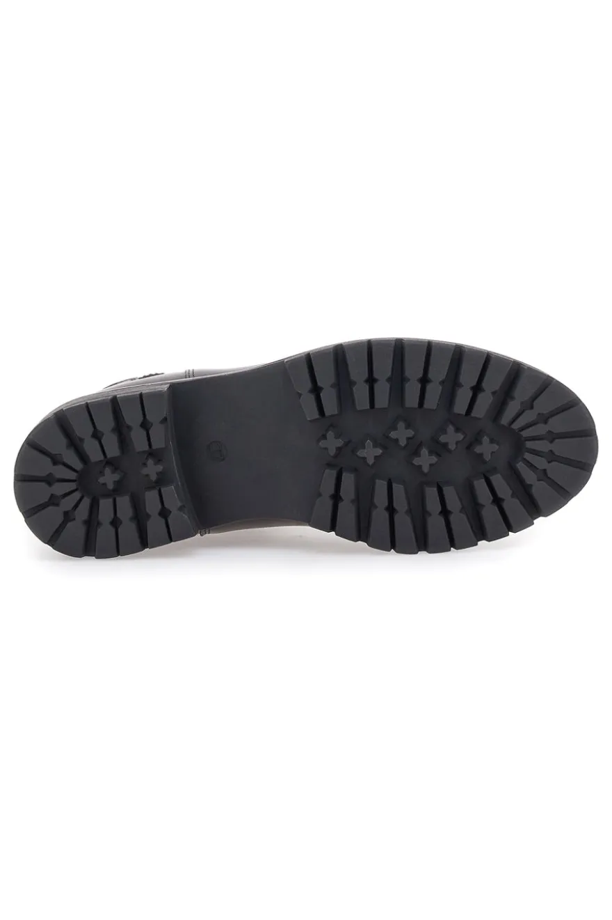 Stivaletti marroni in vera pelle con inserti elastici Pittarello class 2104