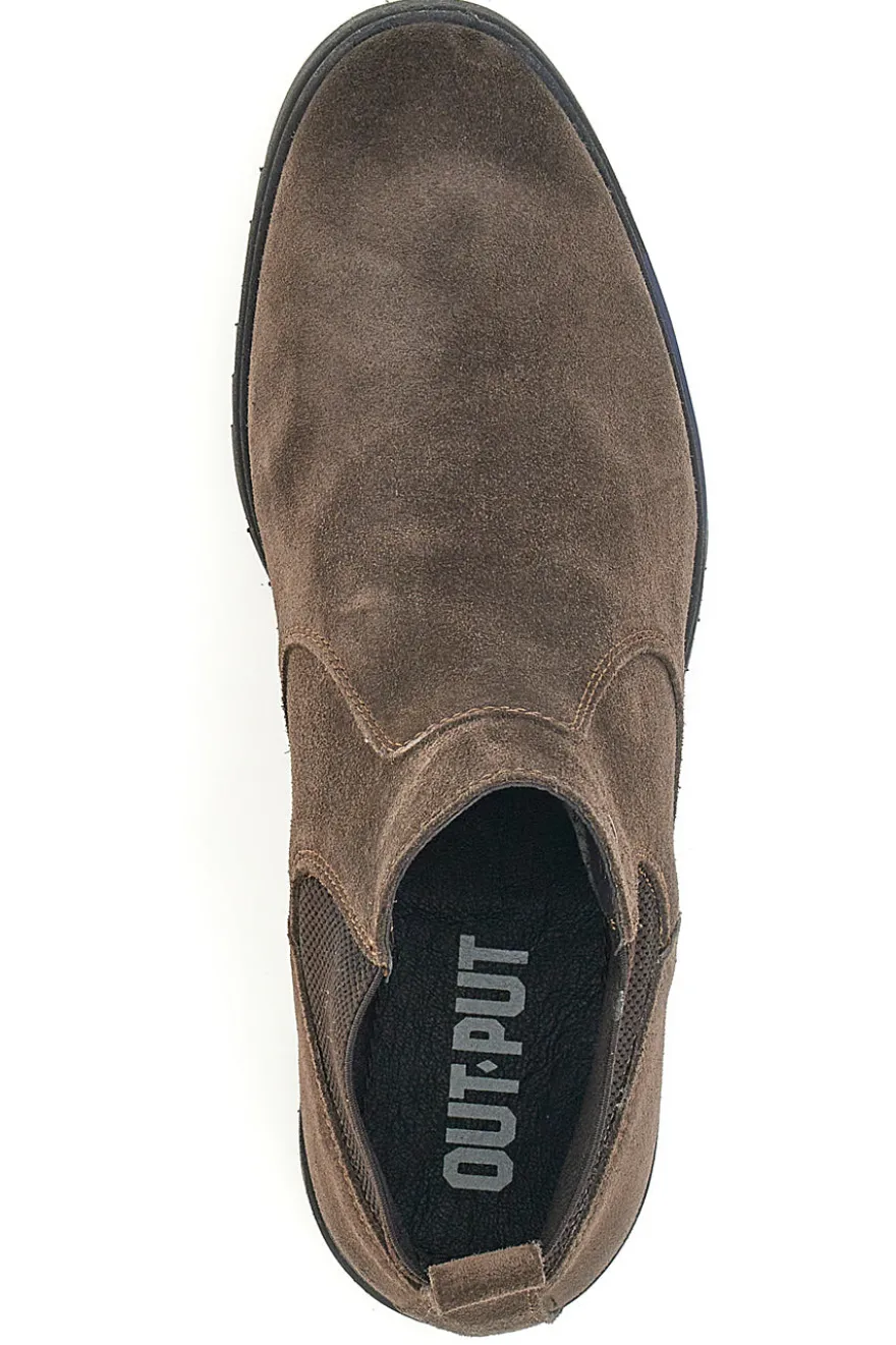 Stivaletti Marroni Vera Pelle Beatles Out Put 73057