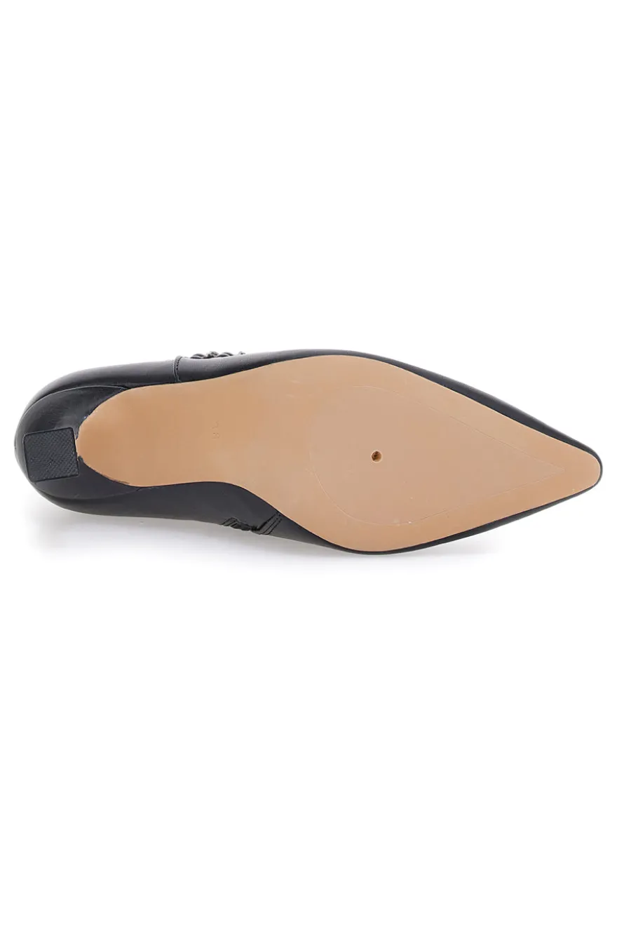 Stivaletti Neri Con tacco a Rocchetto MON DIEU B8830Q9