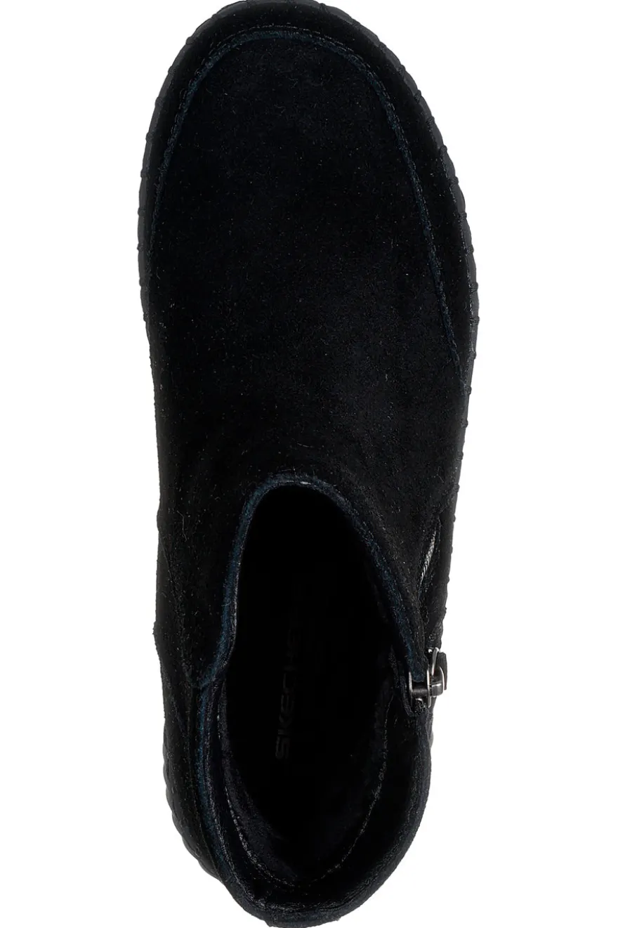 Stivaletti neri con zip e Memory Foam Skechers Wilshire Blvd Weekend Crush