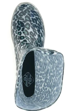 Stivali da Pioggia Neri Animalier In Gomma 2T2L 2103