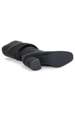 Stivali neri al ginocchio con tacco e gambale morbido Pittarello Capsule BT2140004