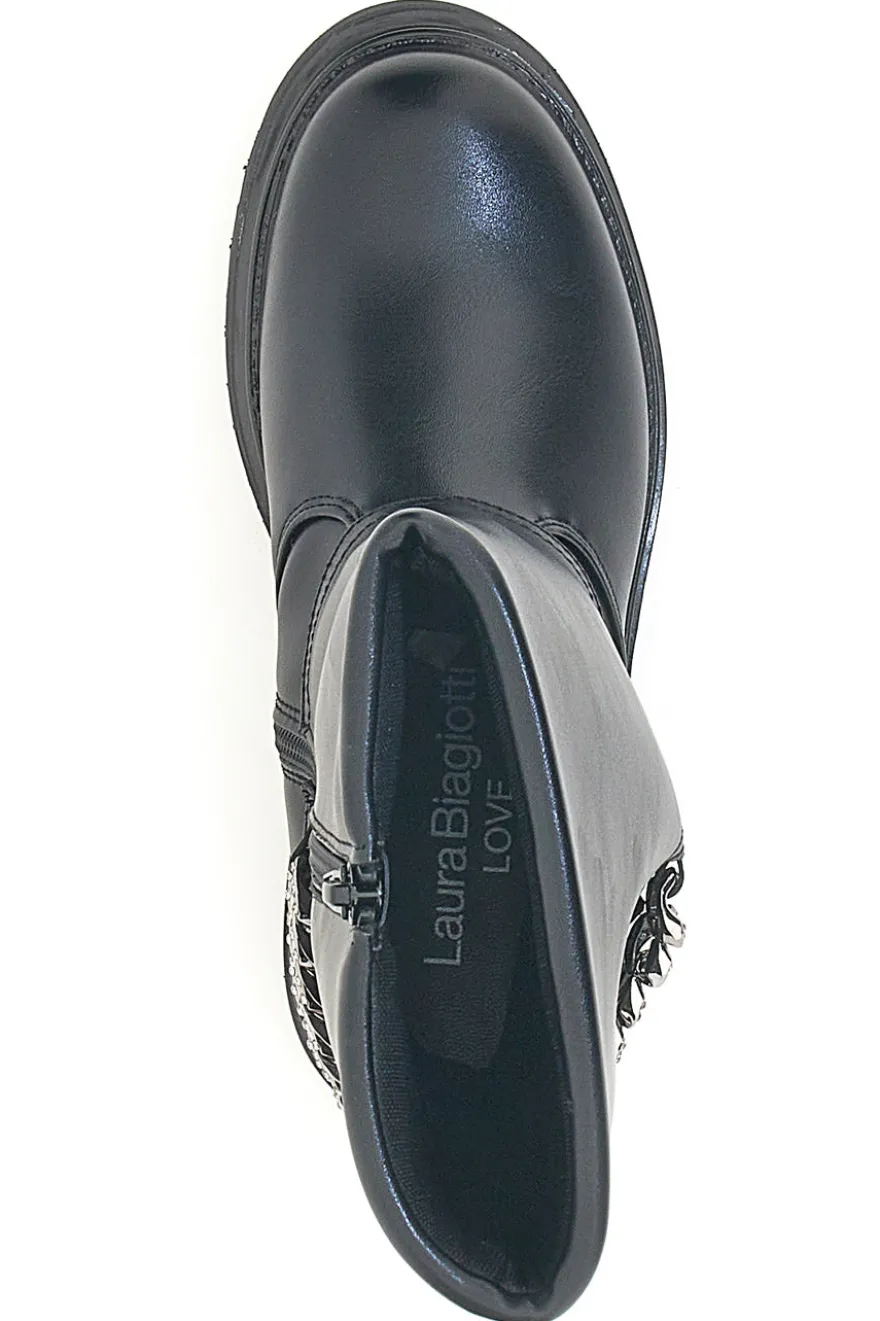 Stivali neri con catena decorativa Laura Biagiotti AG1763116712