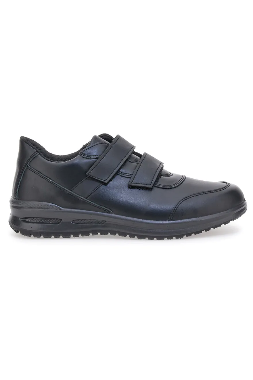 Stringate nere con strappi in velcro Made in Italy MARCO BRANDI 308