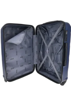 Trolley grande blu con 4 ruote e manico telescopico Indigeno INDIGENO180/G