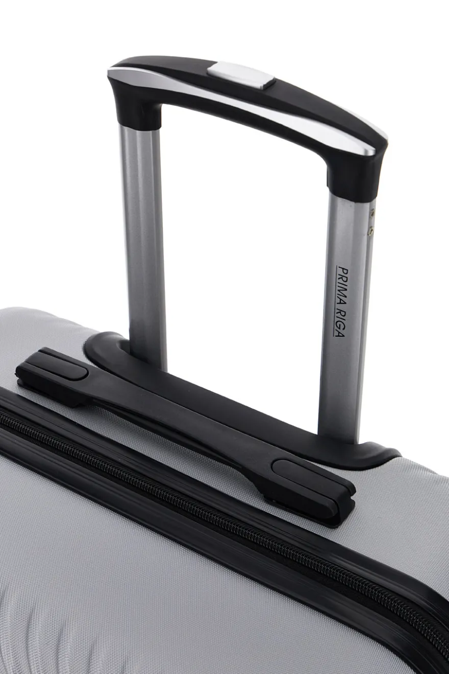 Trolley piccolo grigio rigido con 4 ruote Prima riga PR169/P