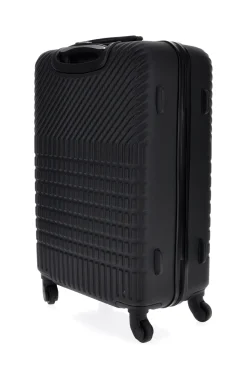 Trolley piccolo nero rigido con 4 ruote Prima riga PR169/P