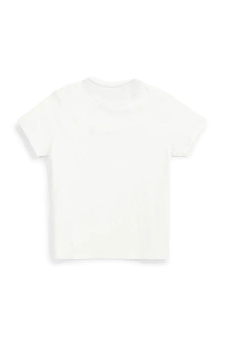 T-shirt bianca a maniche corte con taschino No limits MATS041S24