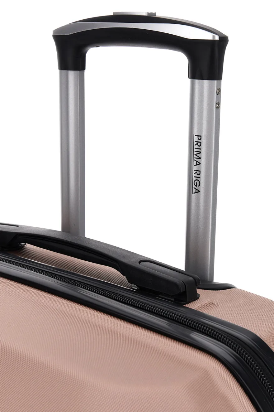 Valigia trolley media rosa con lucchetto integrato Prima Riga PR173/M