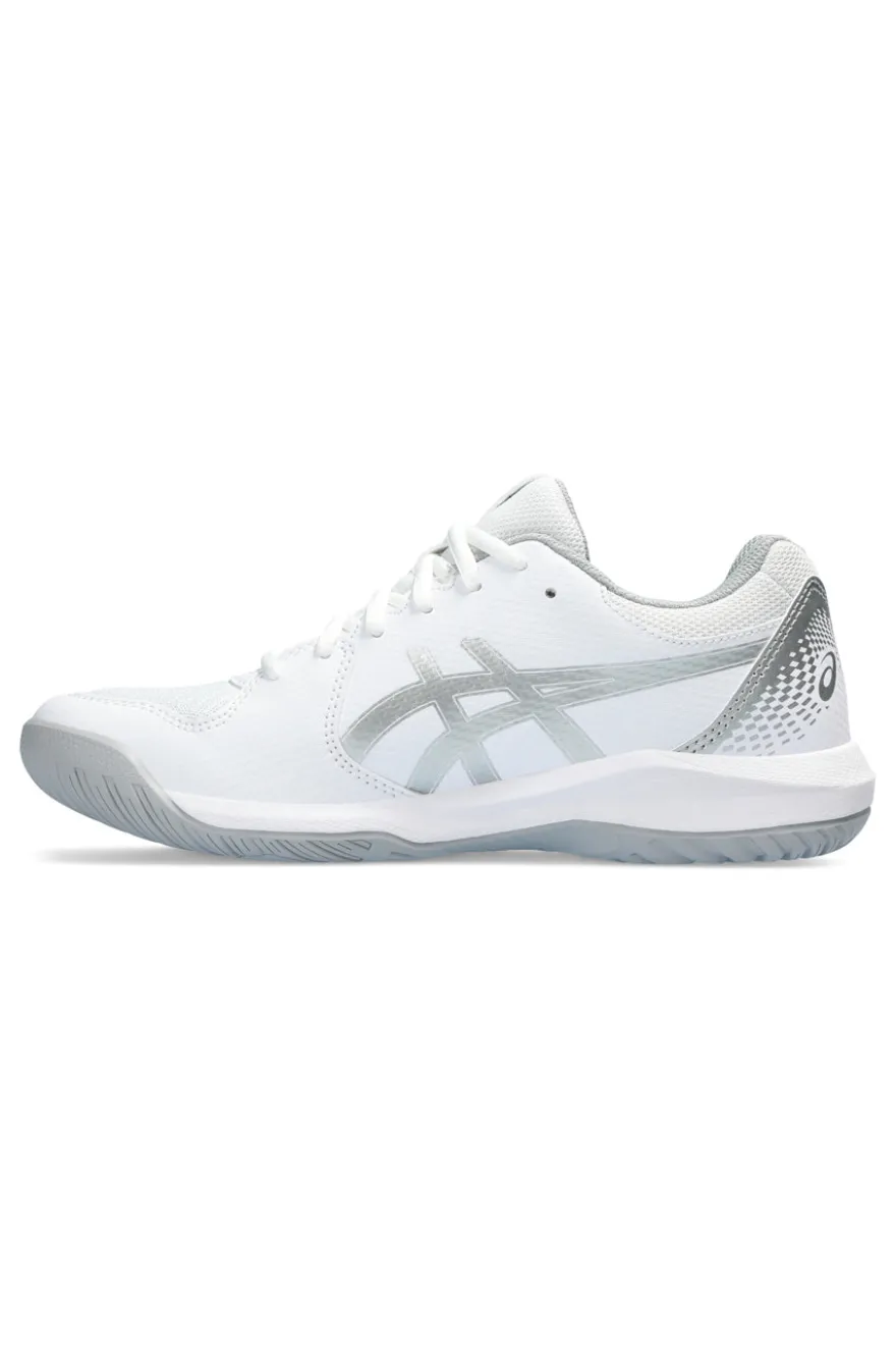 Weiß und Silber Tennisschuhe Asics Gel-Dedicate 8
