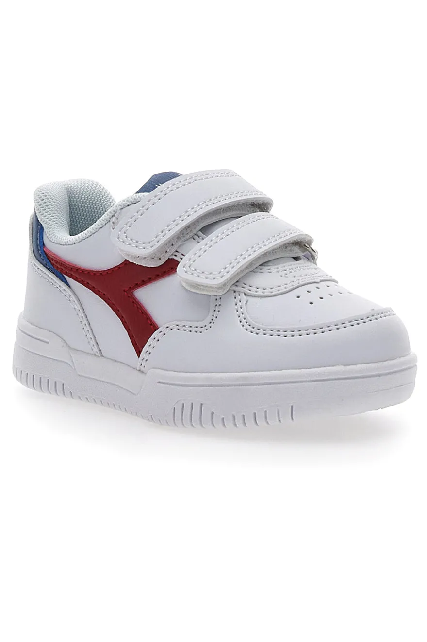 Weiße Erste-Schritte-Schuhe Diadora Raptor Low TD