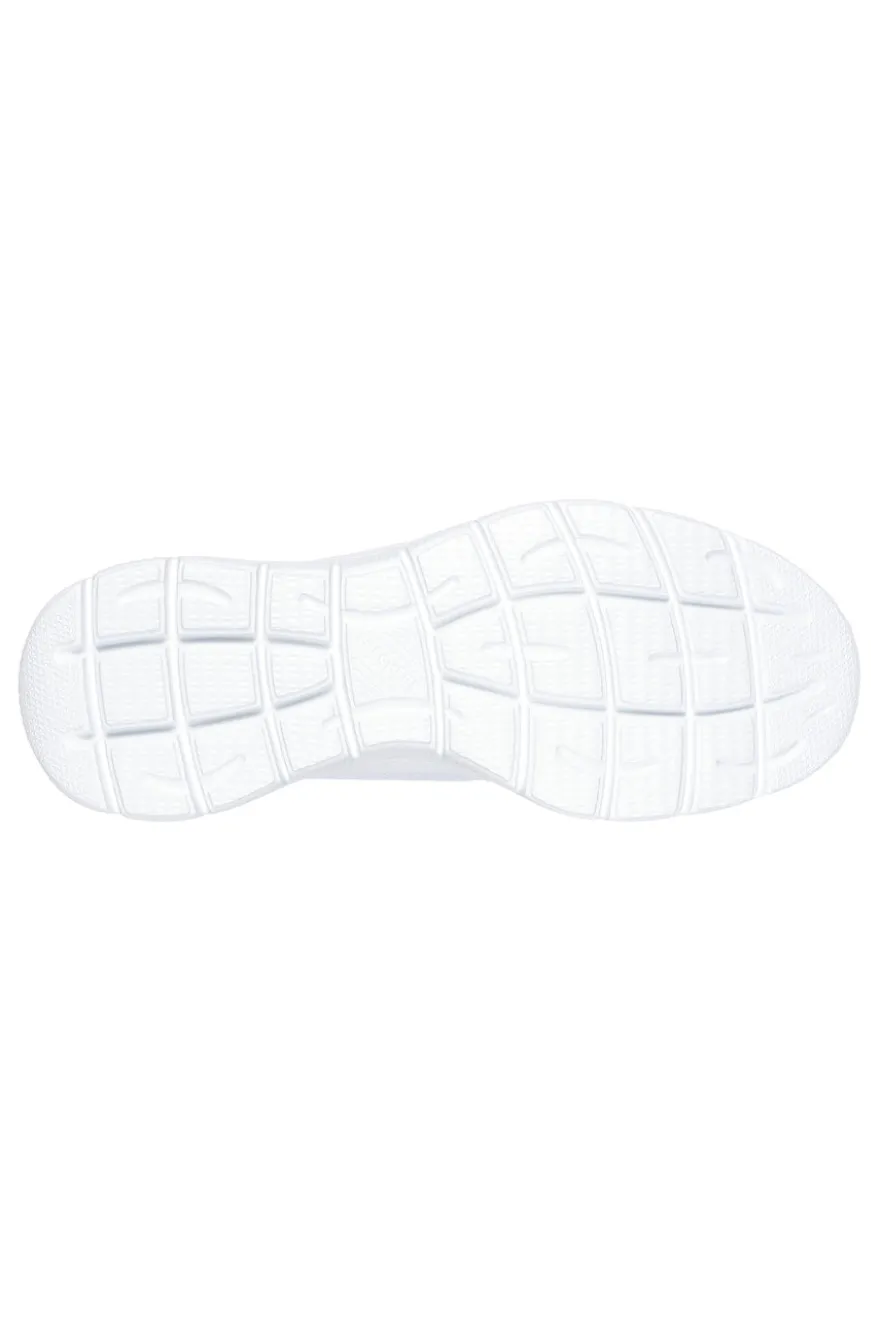 Weiße Slip-on-Sneaker aus Mesh mit Air Cooled Memory Foam, Skechers Summits High Range
