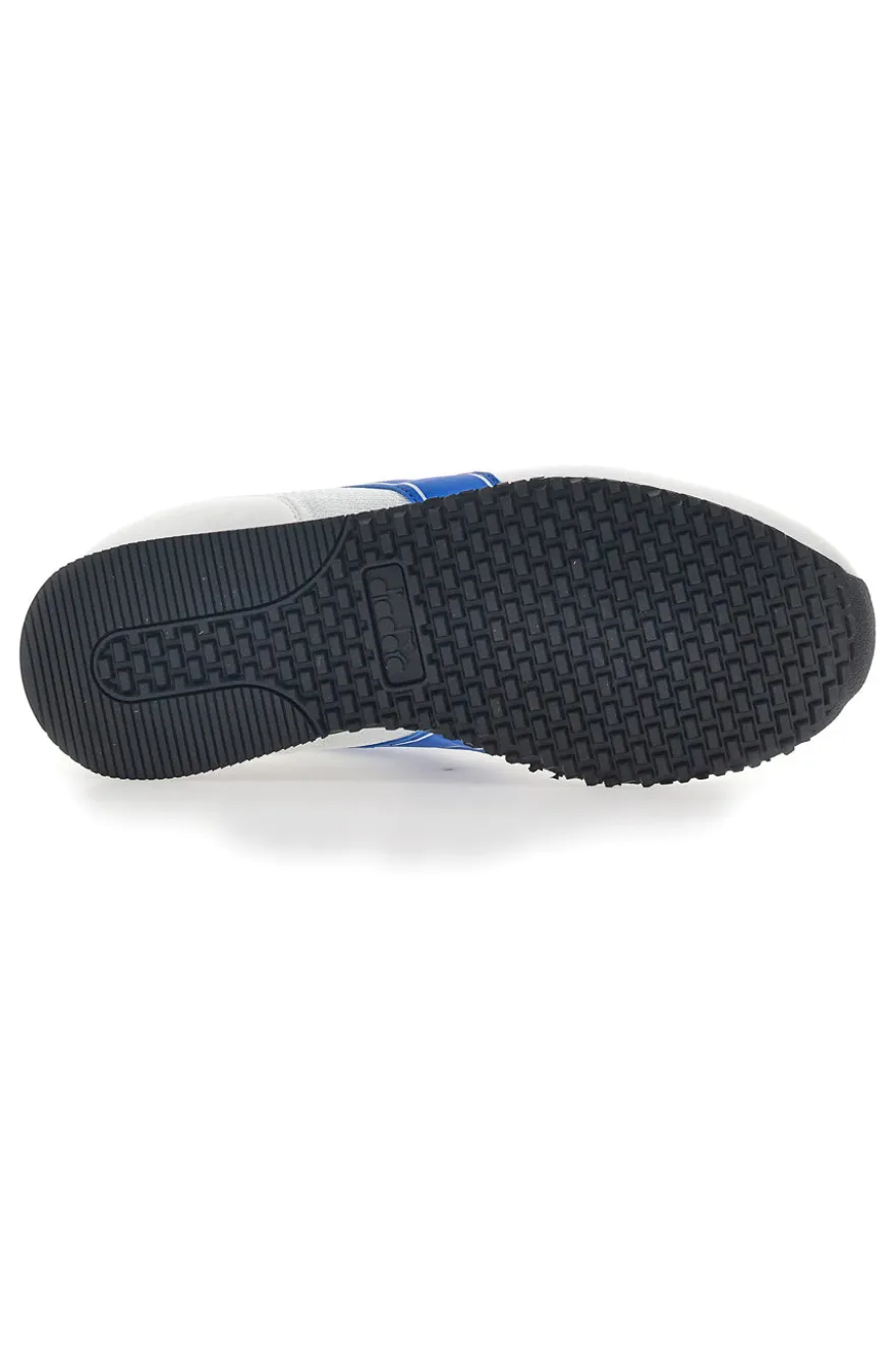 Weiße Turnschuhe mit blauem Diadora Skyler Athletic Frieze