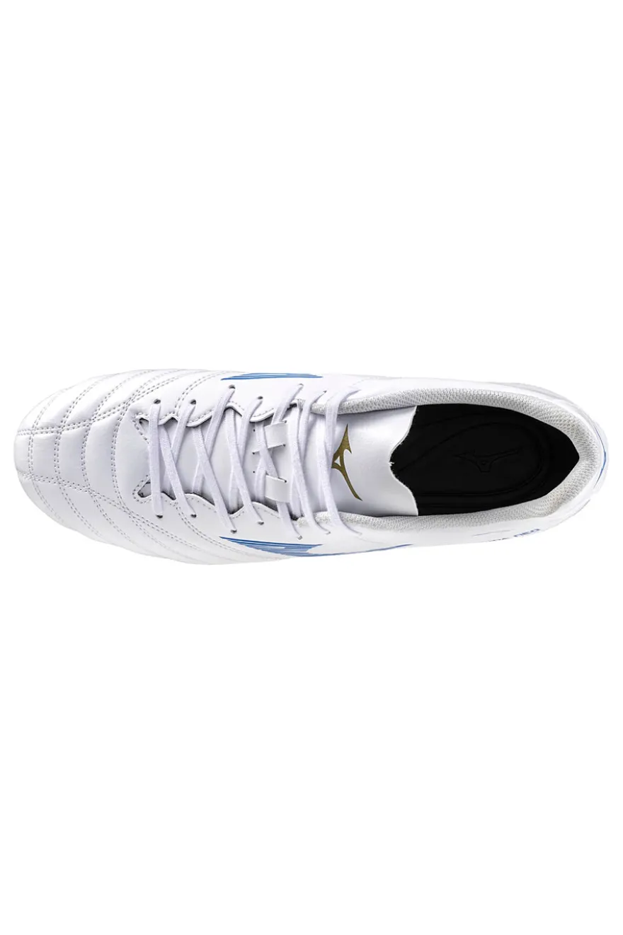 Weiße und blaue Fußballschuhe von MIZUNO MONARCIDA NEO III SELECT