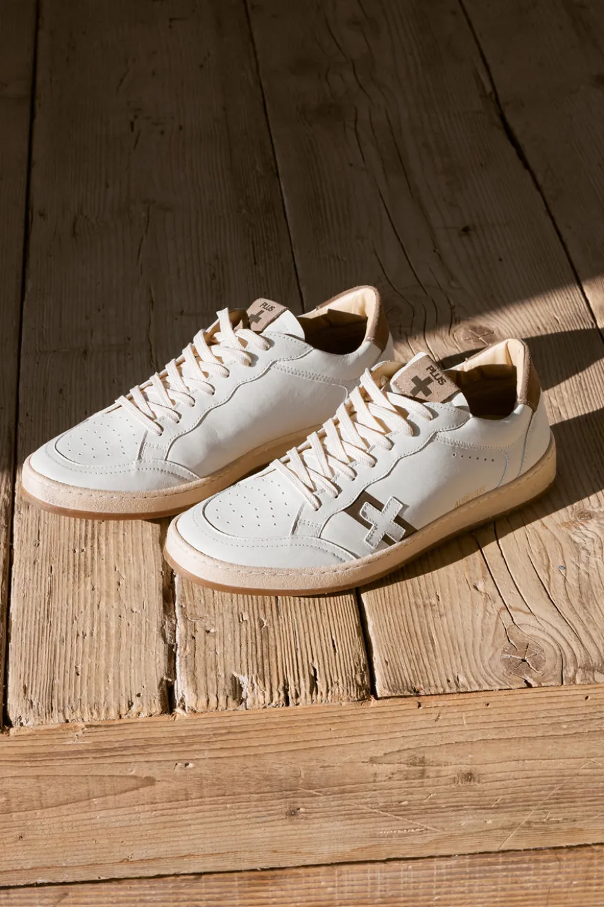 Weißes Leder Herren Turnschuhe Pittarello Plus S3