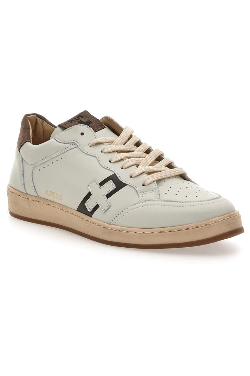 Weißes Leder Herren Turnschuhe Pittarello Plus S3