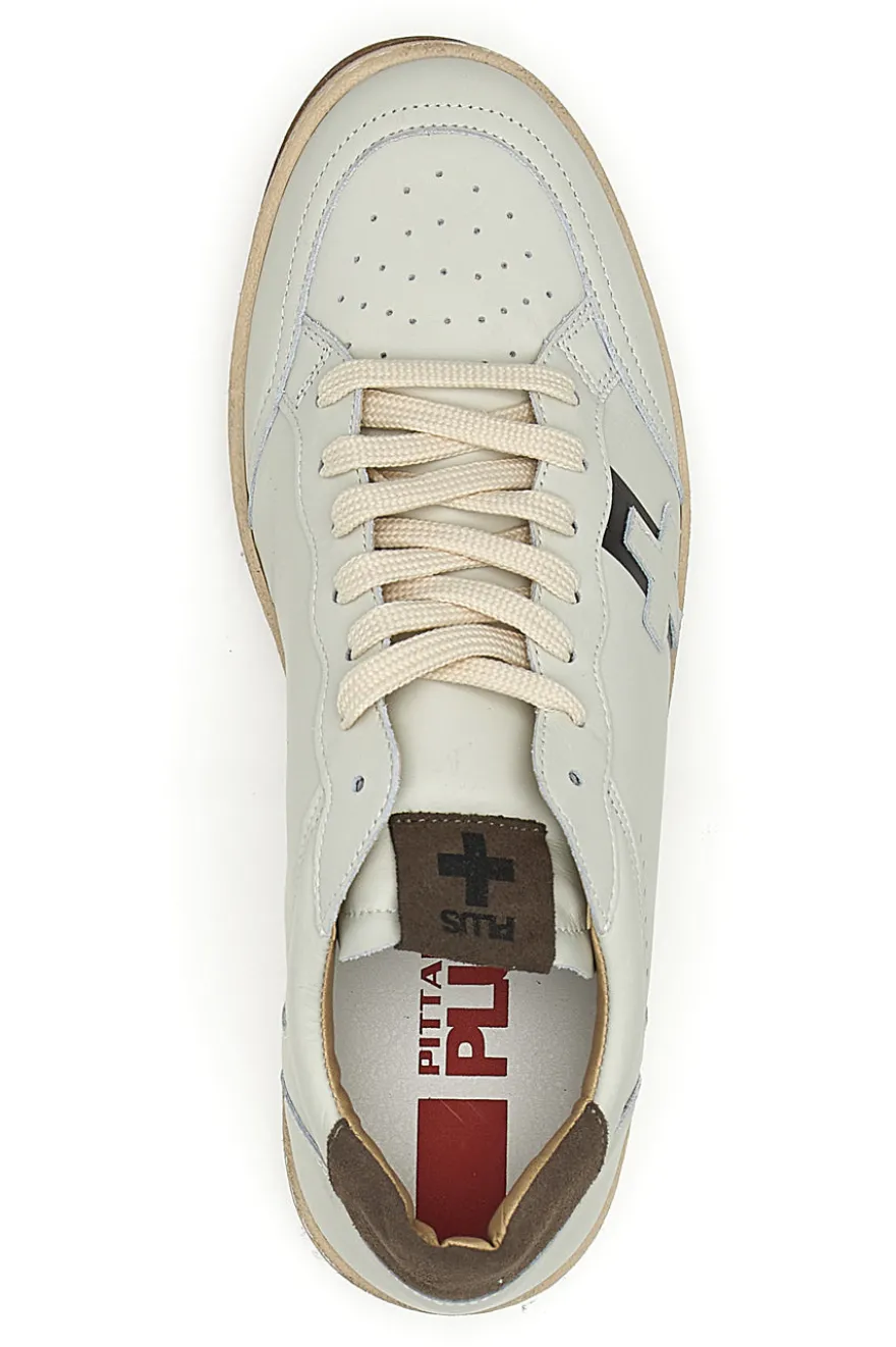 Weißes Leder Herren Turnschuhe Pittarello Plus S3