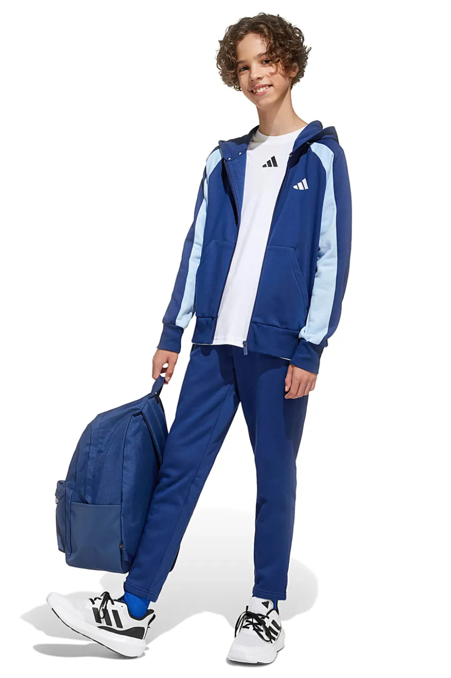 Zaino Blu Navy Minimal con Logo Adidas Classic 3 Bar Logo