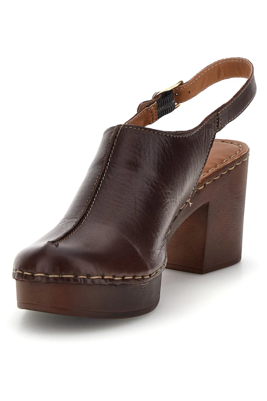 Zoccoli chiusi Marrone Con Tacco Pittarello 1143622