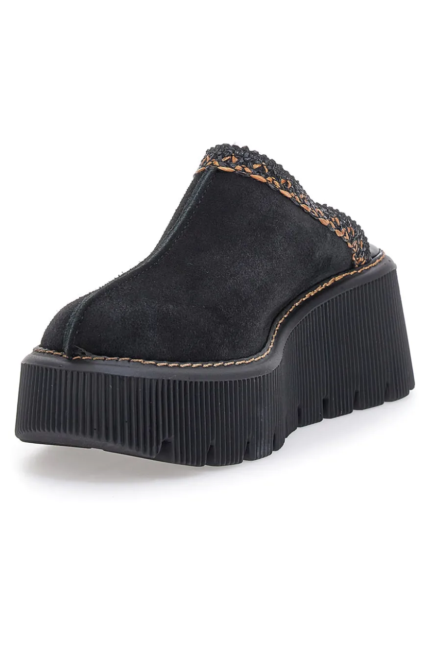 Zoccoli neri con Platform PITTARELLO 5796